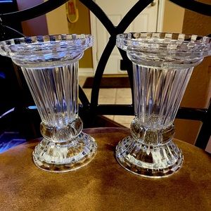 Mikasa Diamond fire candleholders